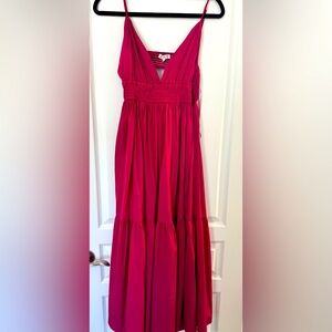 TCE  Pink Maxi Dress with cutout detail in back.  Only worn once!
